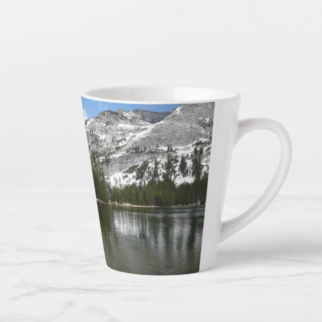 Tasse Latte Snowy Tenaya Lake Yosemite National Park Photo (Droite)