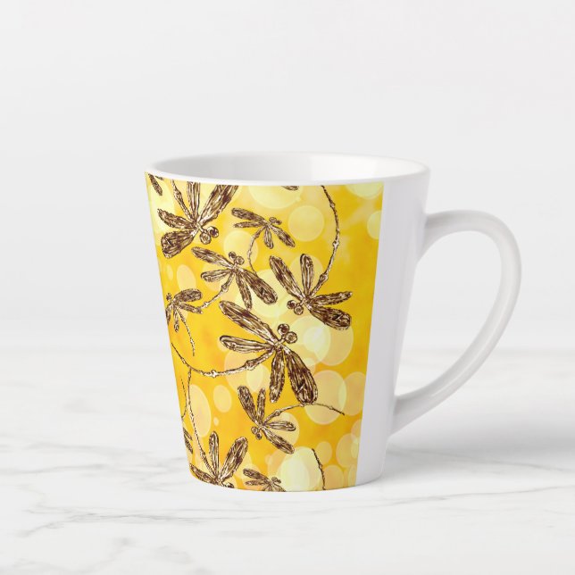Tasse Latte Soleil de libellule (Droite)