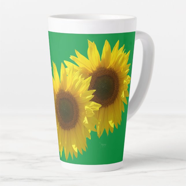 Tasse Latte Soleil tournesol (Angle droit)