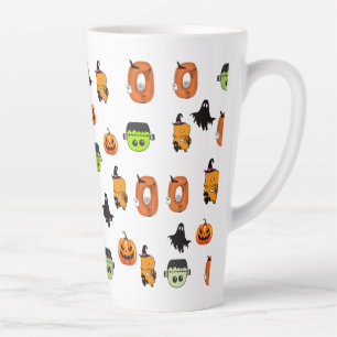 Tasse Latte Sorcière d'Halloween effrayante, Maison hantée, Lu