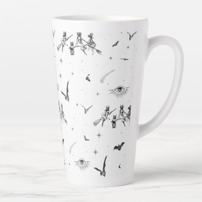 Tasse Latte Sorcières chauves (Droite)