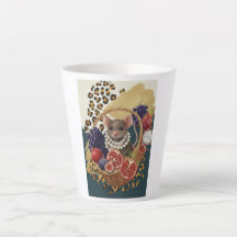 Tasse Latte Souris Éclectique avec Perles, Maximal
