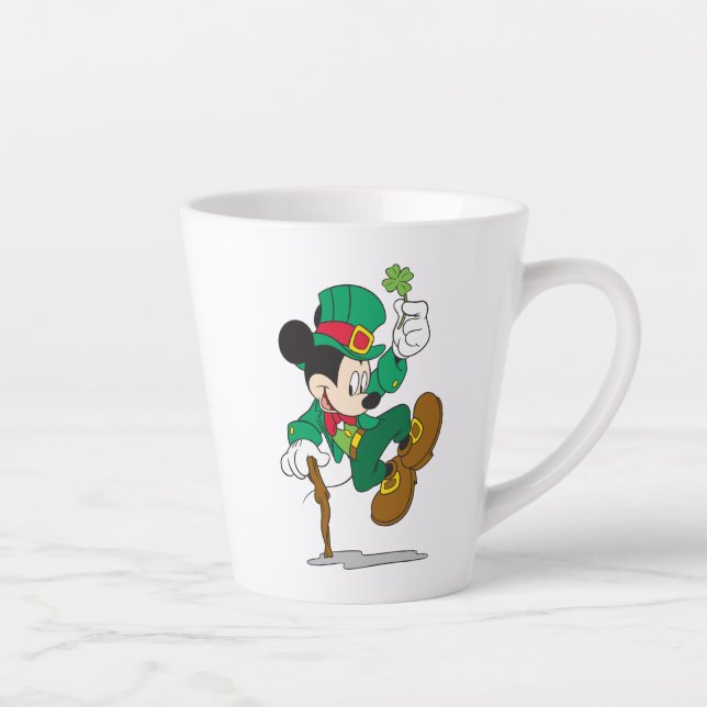 Tasse Latte Souris Leprechaun Mickey | Saint Patrick's Day 2 (Droite)