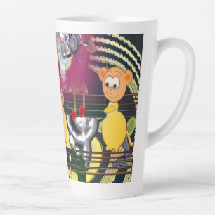 Tasse Latte souris musicales