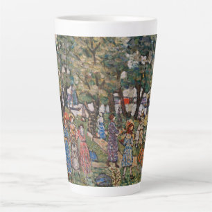 Tasse Latte Sous les arbres par Maurice Prendergast, Beaux-art