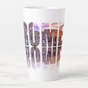 Tasse Latte souvenir texte Rome