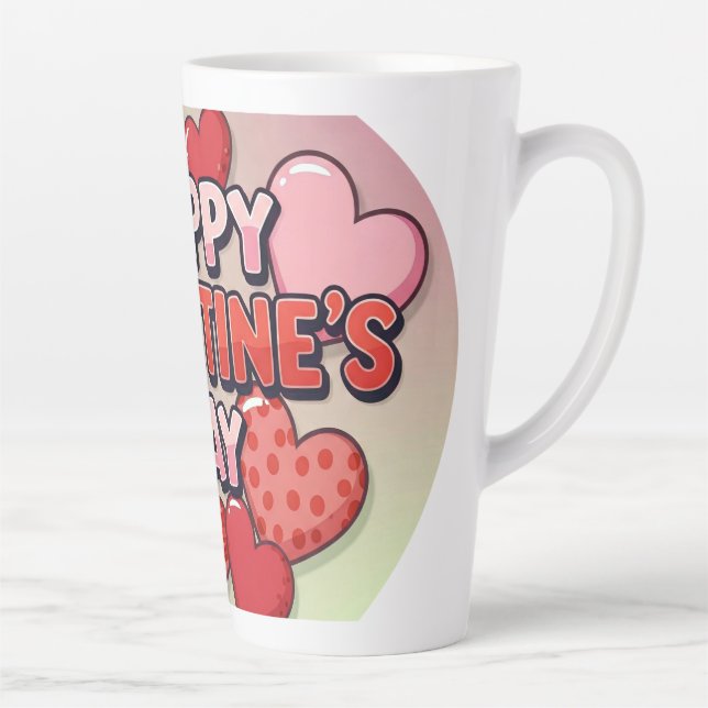 TASSE LATTE SPÉCIAL DE LA JOURNÉE DE VALENTINE (Droite)