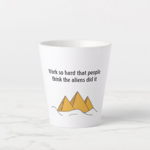 Tasse Latte Sphinx Pyramides Égypte Antique Pharaon Khéops 