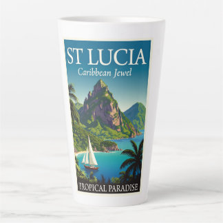 Tasse Latte St Lucia Caribbean Jewel