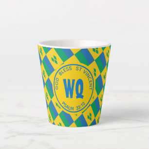 Tasse Latte ST VINCENT DRAPEAU Patriotique Personnalisable Jau