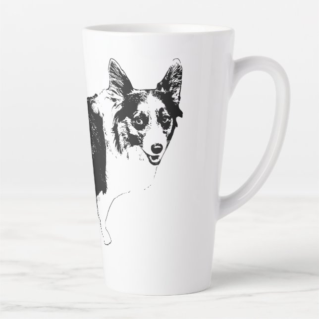 Tasse Latte Starlit Corgi Cheer (Droite)