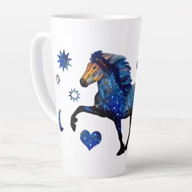 Tasse Latte Stary Night Charismatic Tolting cheval islandais (Angle gauche)