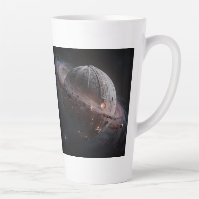 Tasse Latte Stellar Path – Voyage à travers l'univers (Droite)