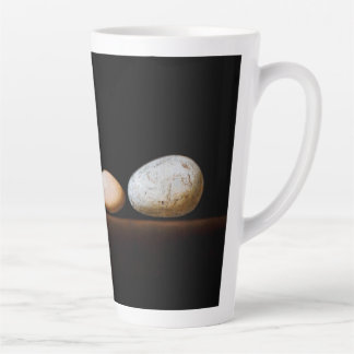 Tasse Latte Still Life with Eggs – Realistic Painting Art