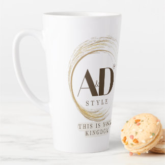 Tasse Latte "Style AD – C'est Votre Royaume" Design Premium