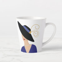 Style Art Déco des années 1930 Femme en Casquette