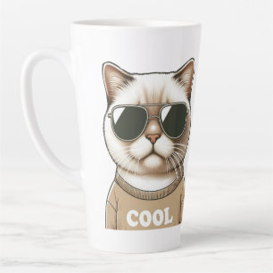 Tasse Latte Style chat