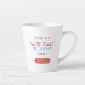 Tasse Latte Style typographique rétro motivationnel