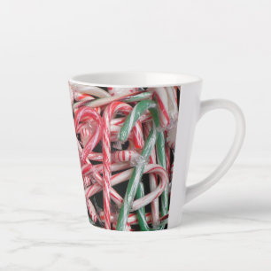 Tasse Latte Sucres de canne et menthe de Noël