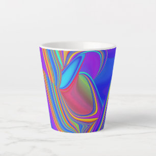 Tasse Latte Summerfeel, Rainbowart 3D Abstrait