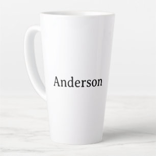 Tasse Latte Supprimer le texte Remplacer son propre design 17