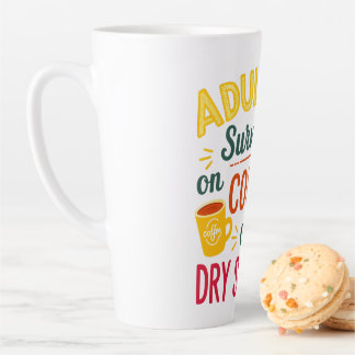 Tasse Latte Survie sur le café et le shampooing sec