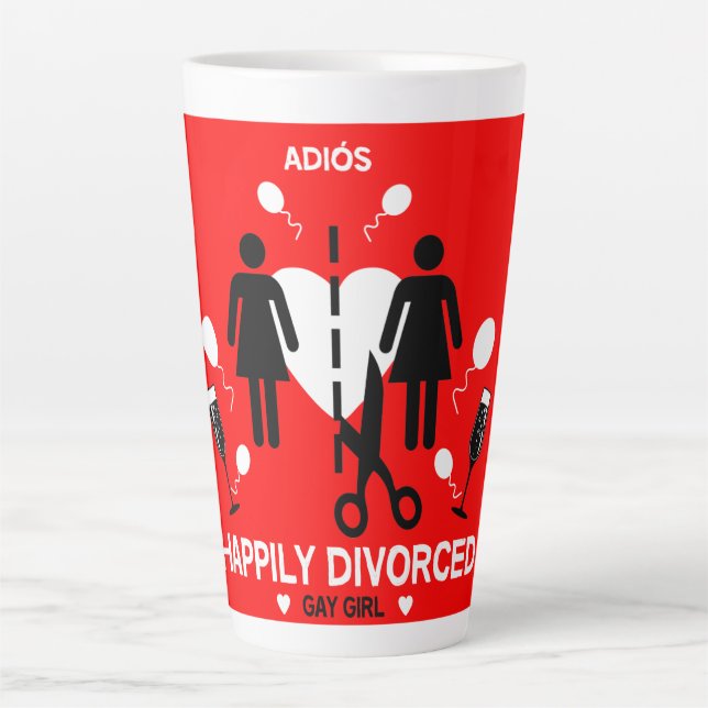 Tasse Latte Survivante du divorce entre filles homosexuelles (Devant)
