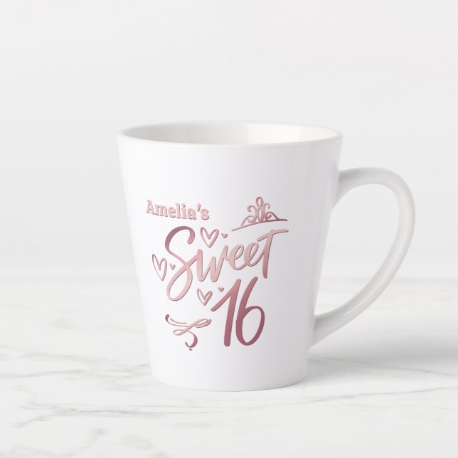 Tasse Latte Sweet 16 Gift (Droite)