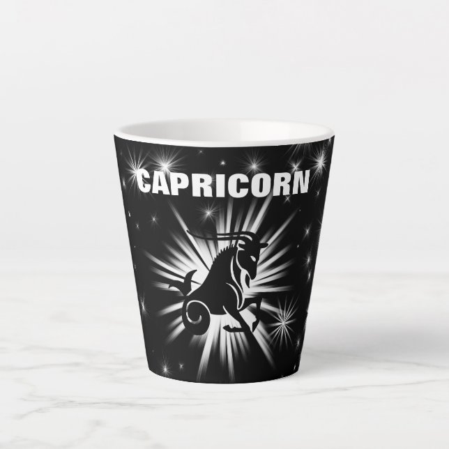 Tasse Latte Symbole Capricorne (Devant)