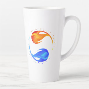Tasse Latte Symbole d'amour-