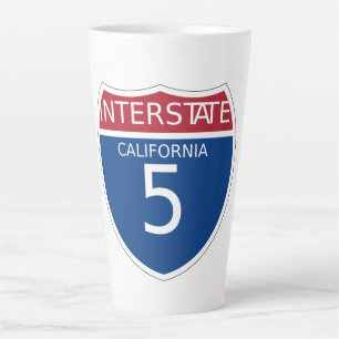 Tasse Latte SYMBOLE INTERNATIONAL DE LA LIGNE DE LA Californie