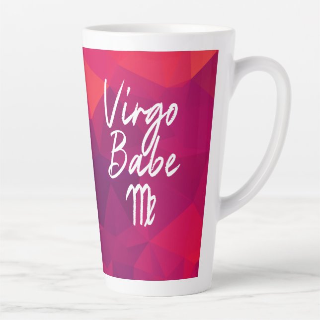 Tasse Latte Symbole Virgo Babe Zodiac Star Anniversaire (Droite)