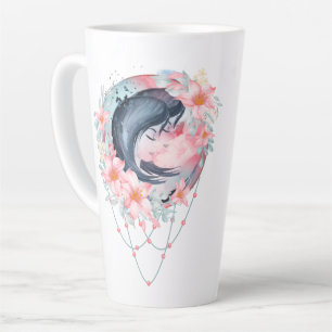Tasse Latte SYMBOLE Zodiaque d'astrologie aquarelle   Monogram