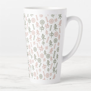 Tasse Latte Symboles du Mahjong