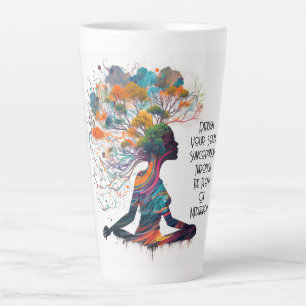 Tasse Latte Syncopat de femmes inspiré
