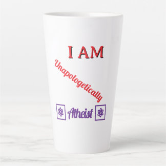 Tasse Latte T-shirt athée sans excuses