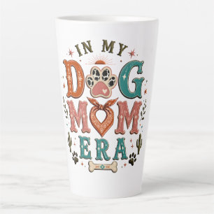 Tasse Latte T-shirt pour femmes « Rétro, dans mon ère de maman