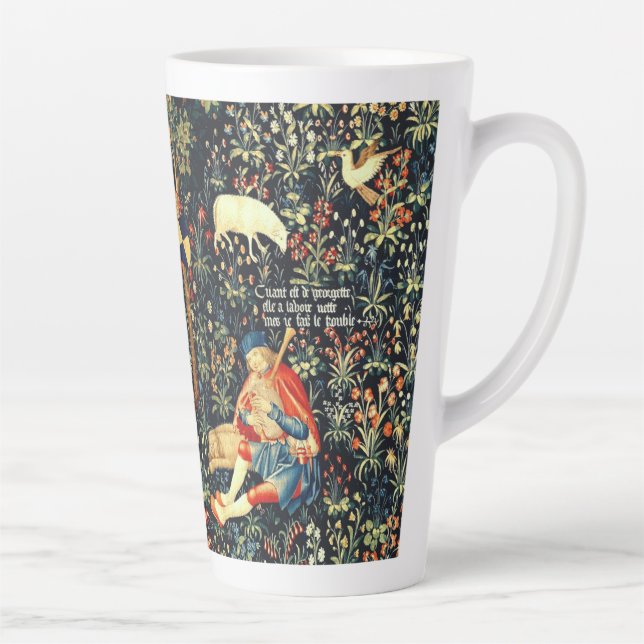 Tasse Latte Tapisserie de la Renaissance médiévale Bergers et  (Droite)
