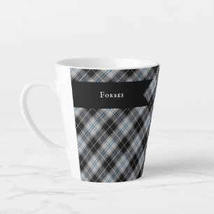 Tasse Latte Tartan de Clan Forbes Dress Plaid Écossais