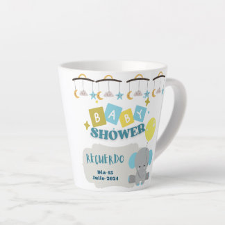 Tasse Latte taza recuerdo del baby shower  personalizada