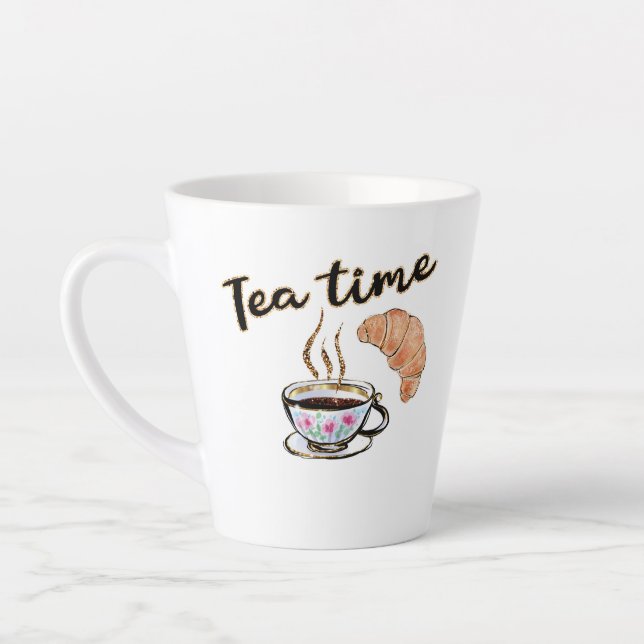 Tasse Latte Tea time Cup, thé amant cadeau thé accessoires de  (Gauche)