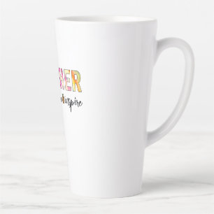 Tasse Latte Teacher Art Teach Love Inspire