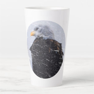 Tasse Latte Tempête d'hiver Aigle chauve