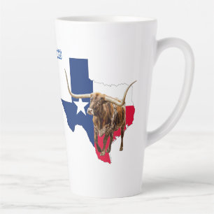 Tasse Latte Texas Longhorns, Texas Style