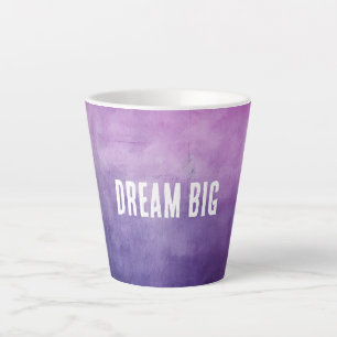 Tasse Latte Texture rose violet