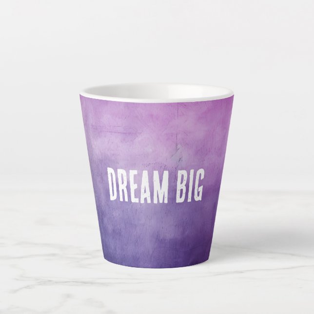 Tasse Latte Texture rose violet (Devant)