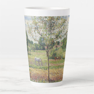 Tasse Latte The Meadow with Grey Horse, Eragny, Oil Painting