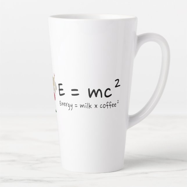 Tasse Latte The Real Law of Energy Coffee Physics 101 Einstein (Droite)