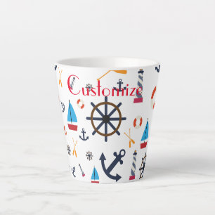 Tasse Latte Thème nautique Thunder_Cove
