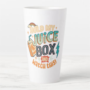 Tasse Latte tiens ma brique de jus et regarde ça 